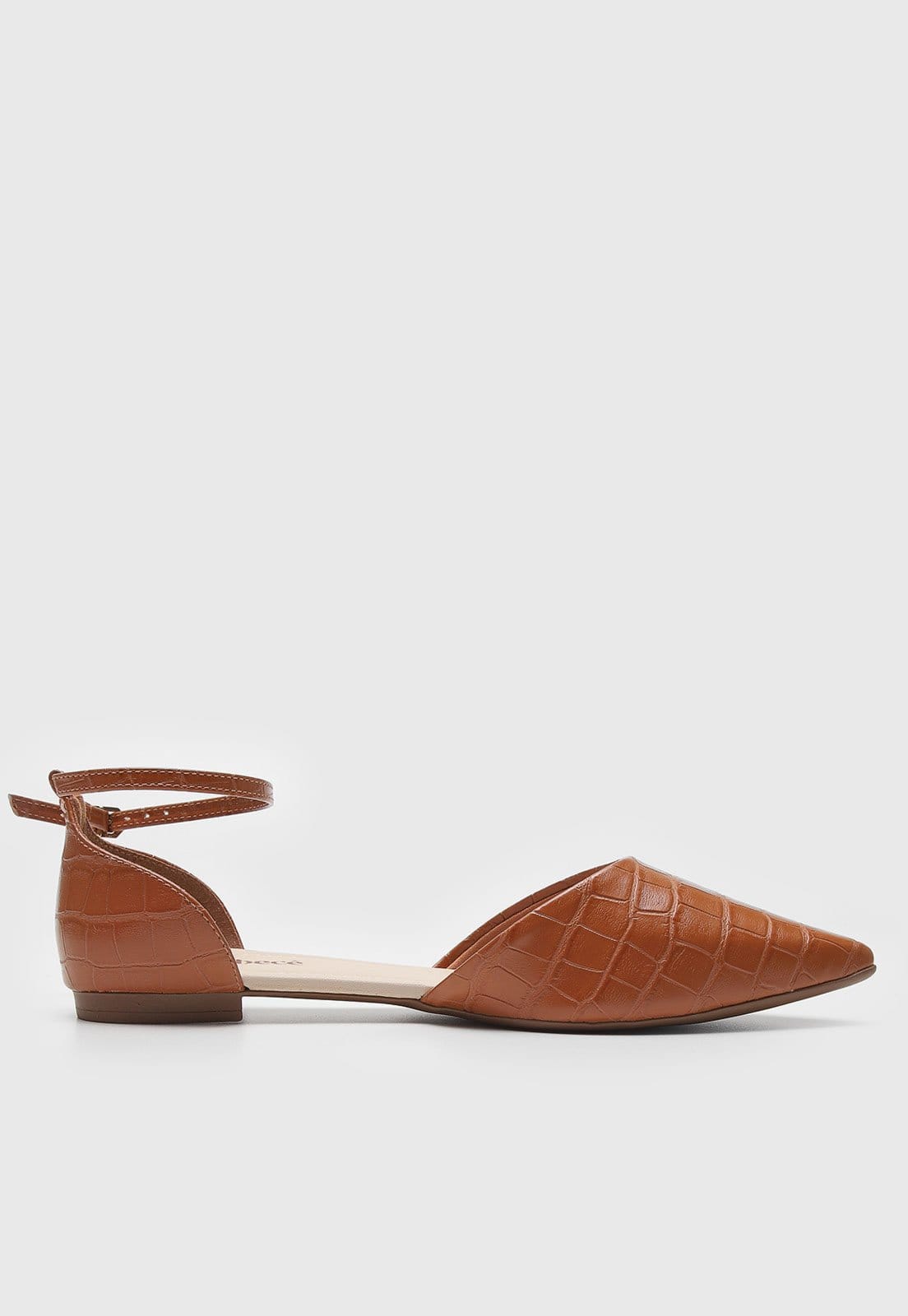 Vista 2 Sapatilha cê Croco BEBECÊ caramelo