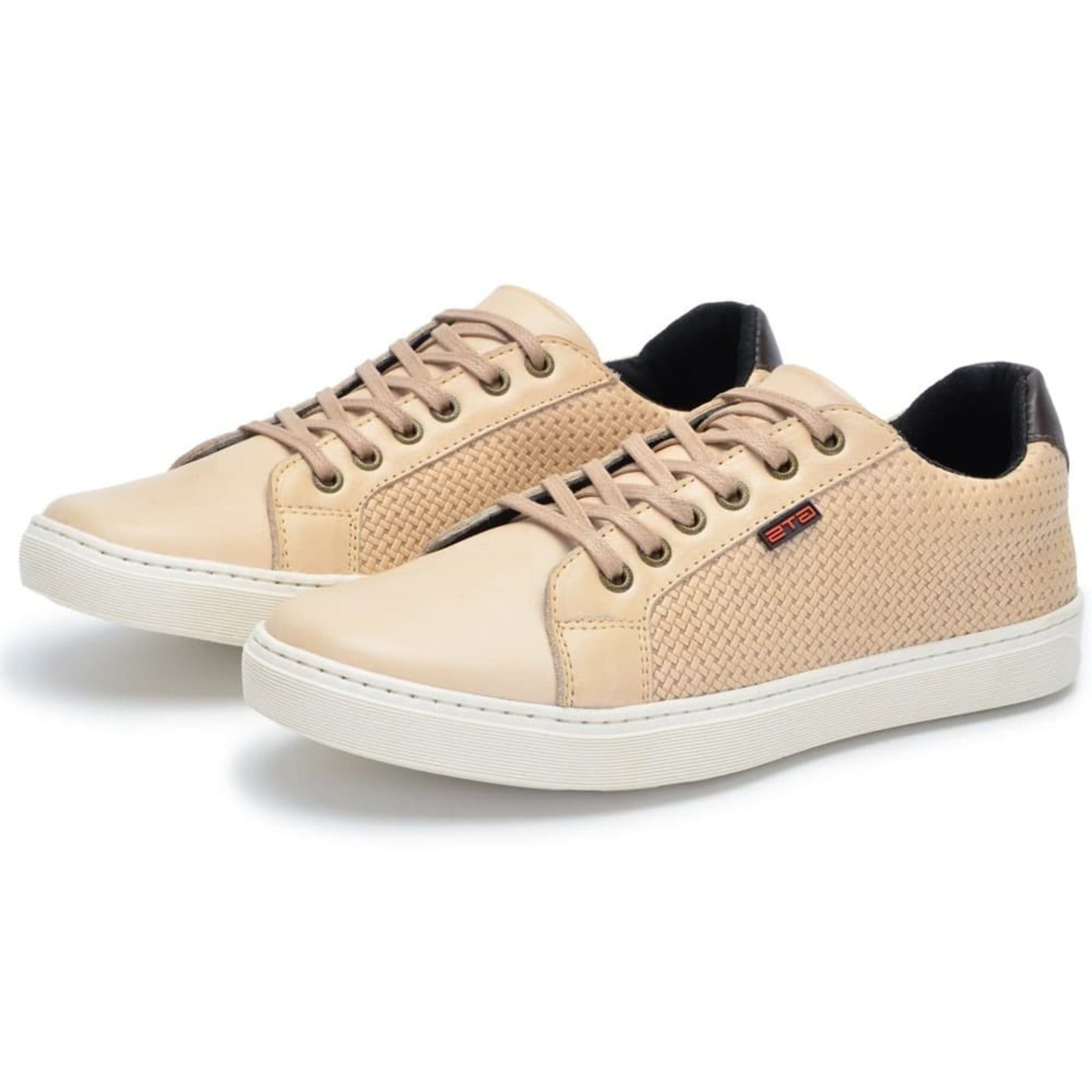 Vista 2 Sapatenis Masculino de Couro Clube do Sapato de Franca DFT Catar Clube do Sapato de Franca bege