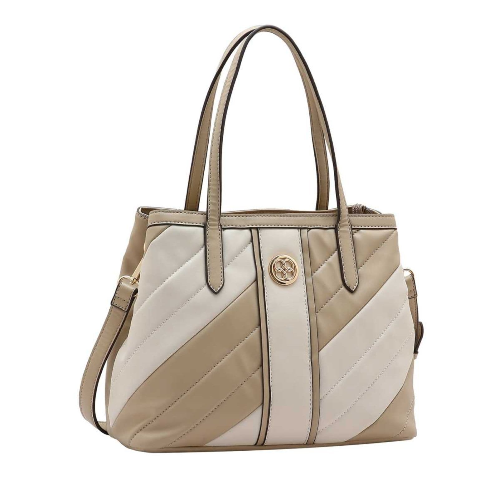Bolsa Feminina Chenson Matelassê Diagonal 3485248 Natural