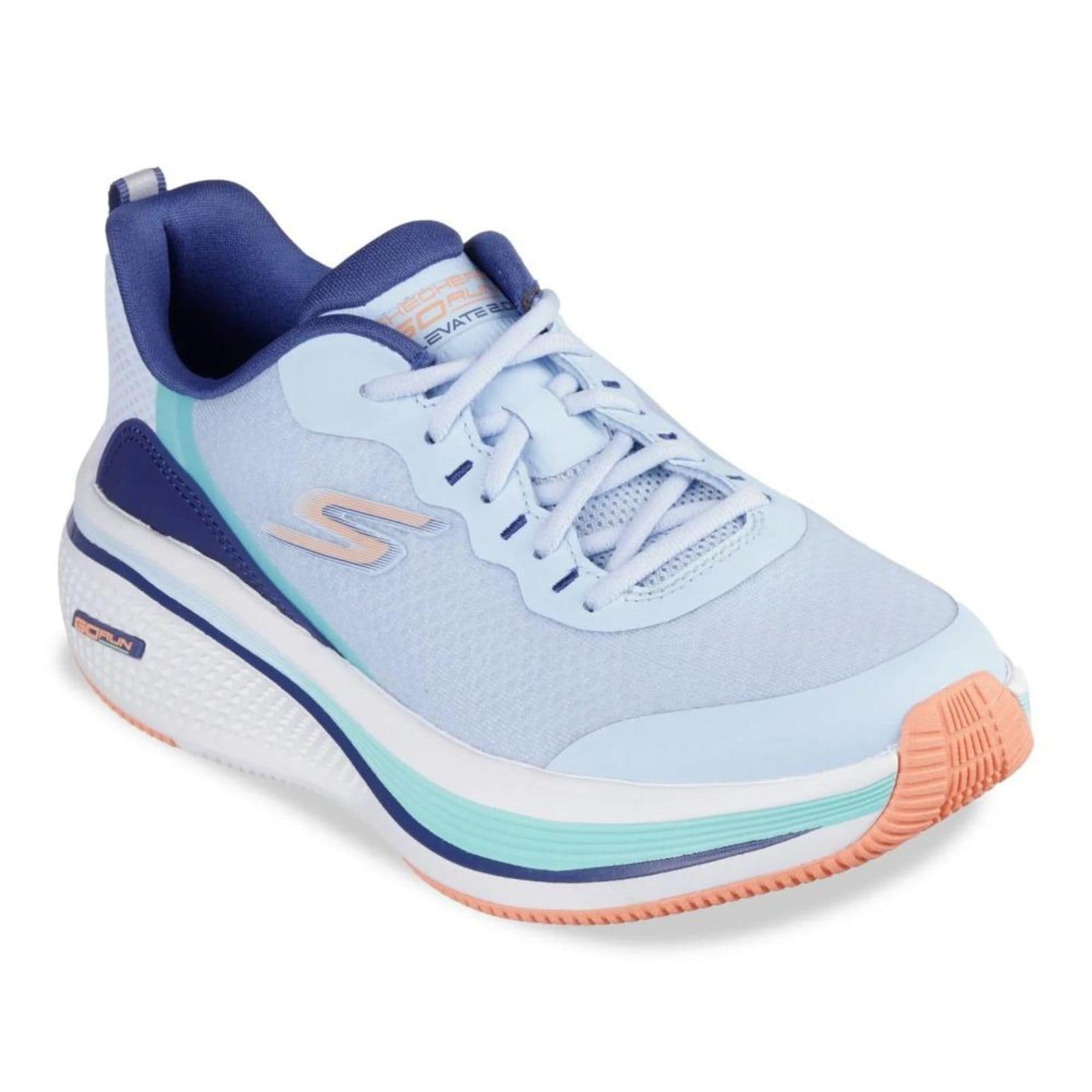 Vista 2 Tênis Skechers Go Run Max Feminino Skechers azul