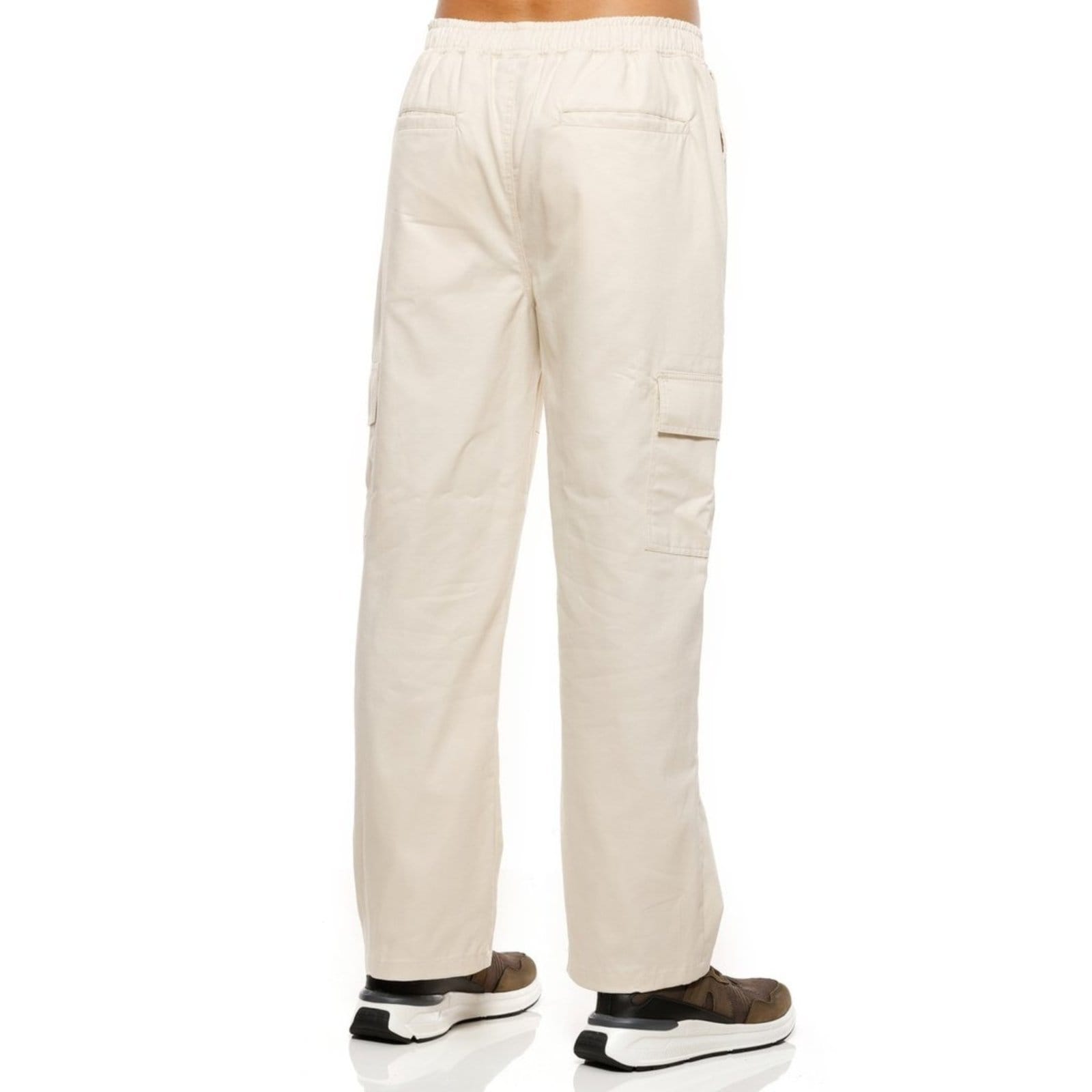 Vista 2 Calça Masculina Sarja Wide Leg VLCS VLCS VIOLAÇÕES bege