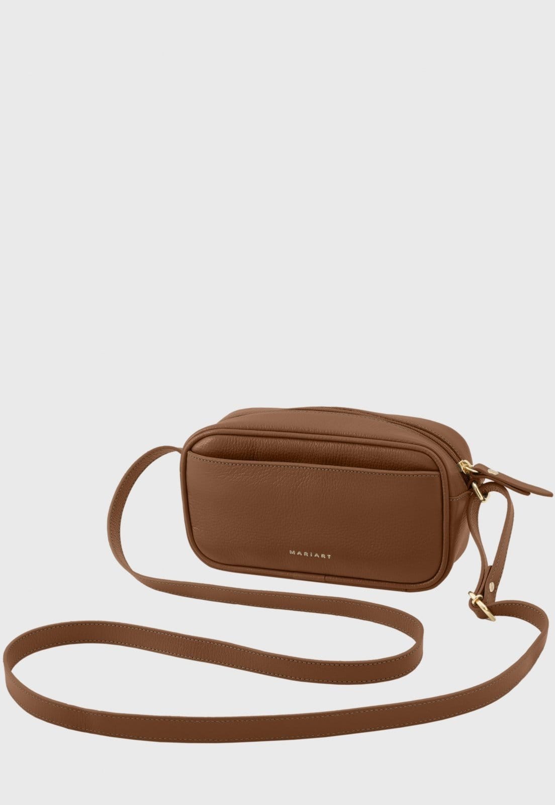 Bolsa Transversal Couro Mariart Quinoa Camel
