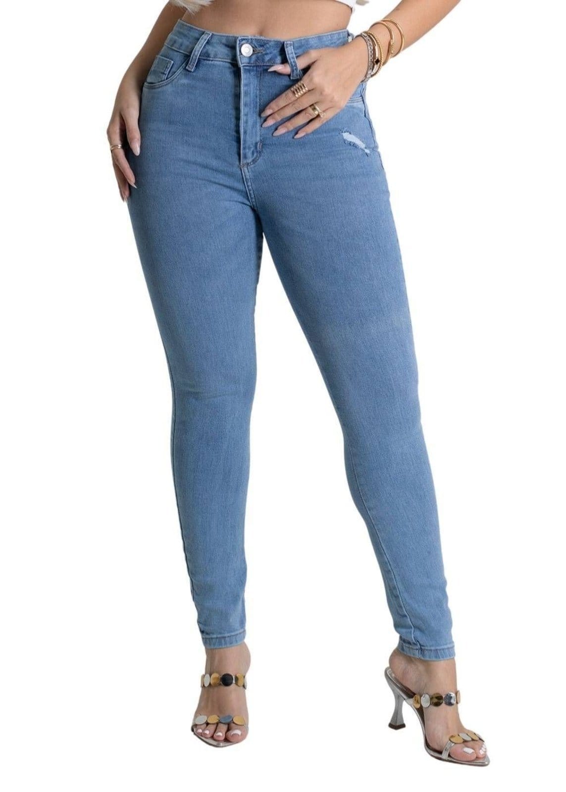 Vista principal Calça Jeans Sawary Push Up - 279680 Sawary azul
