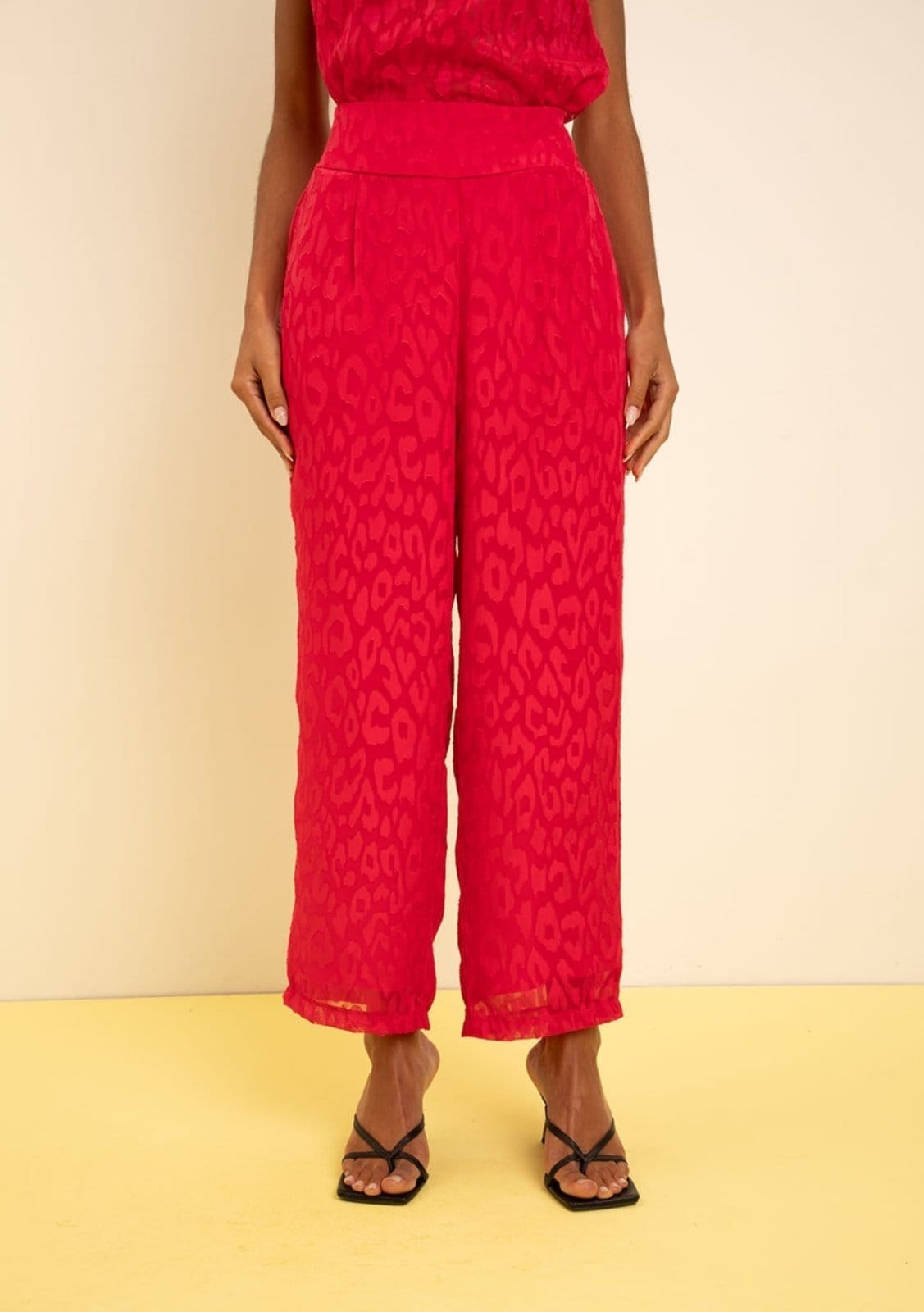 Vista 2 Calça Zinco Jogging Alta Zinco rosa