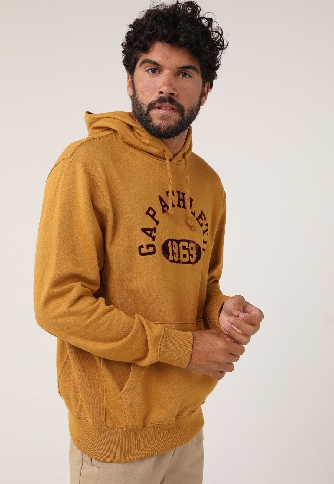 Blusa de Moletom Flanelada Fechada GAP Athletic