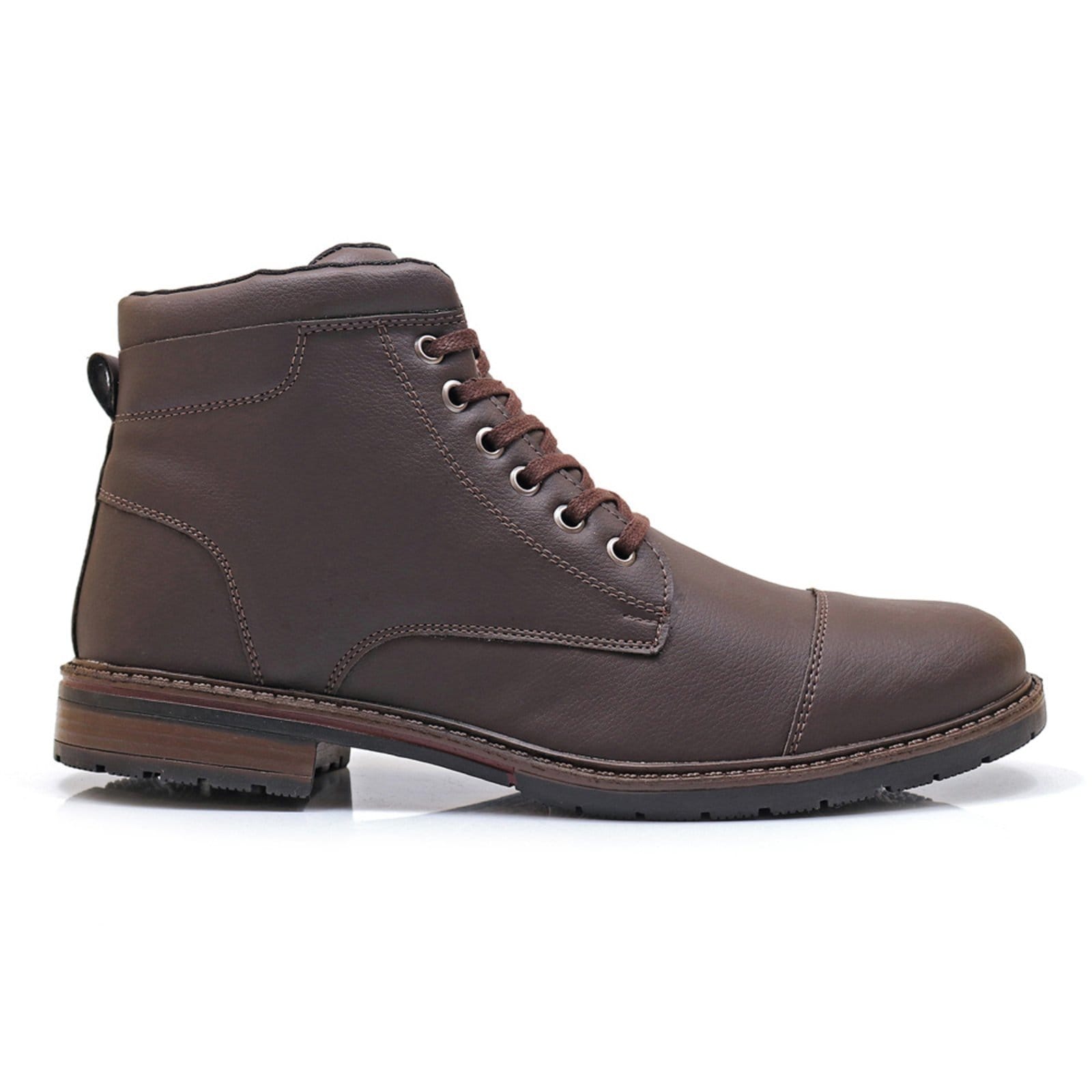 Vista 2 Bota Masculina Casual Confortavel Bredeni Coturno BREDENI marrom