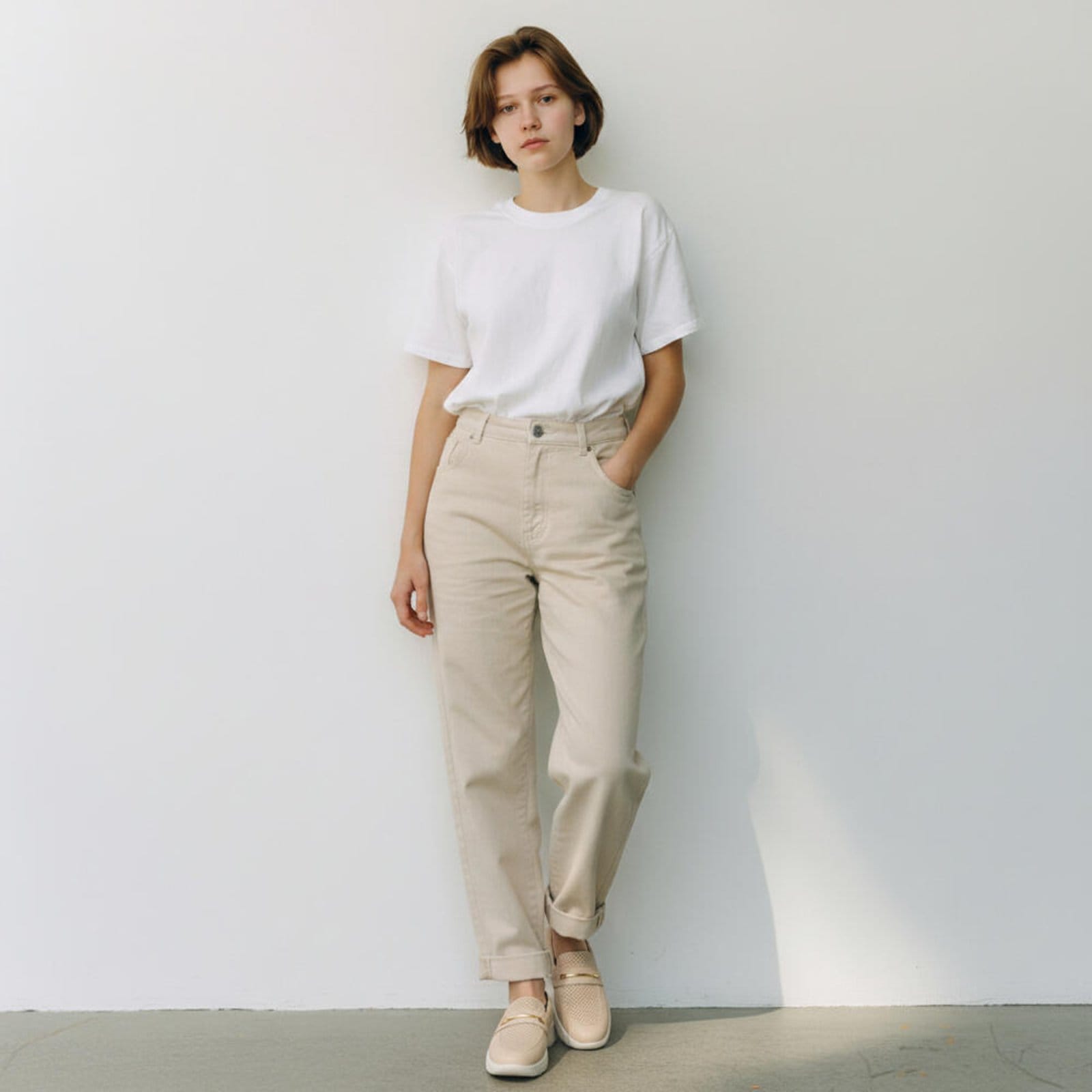 Vista 2 Tênis Feminino Slip On Vick Piccadilly 950046 0089500 Piccadilly bege