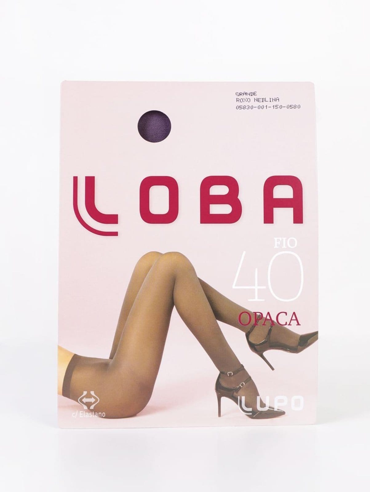 Vista principal Meia - Calça Fio 40 Lupo Feminina Lupo roxo