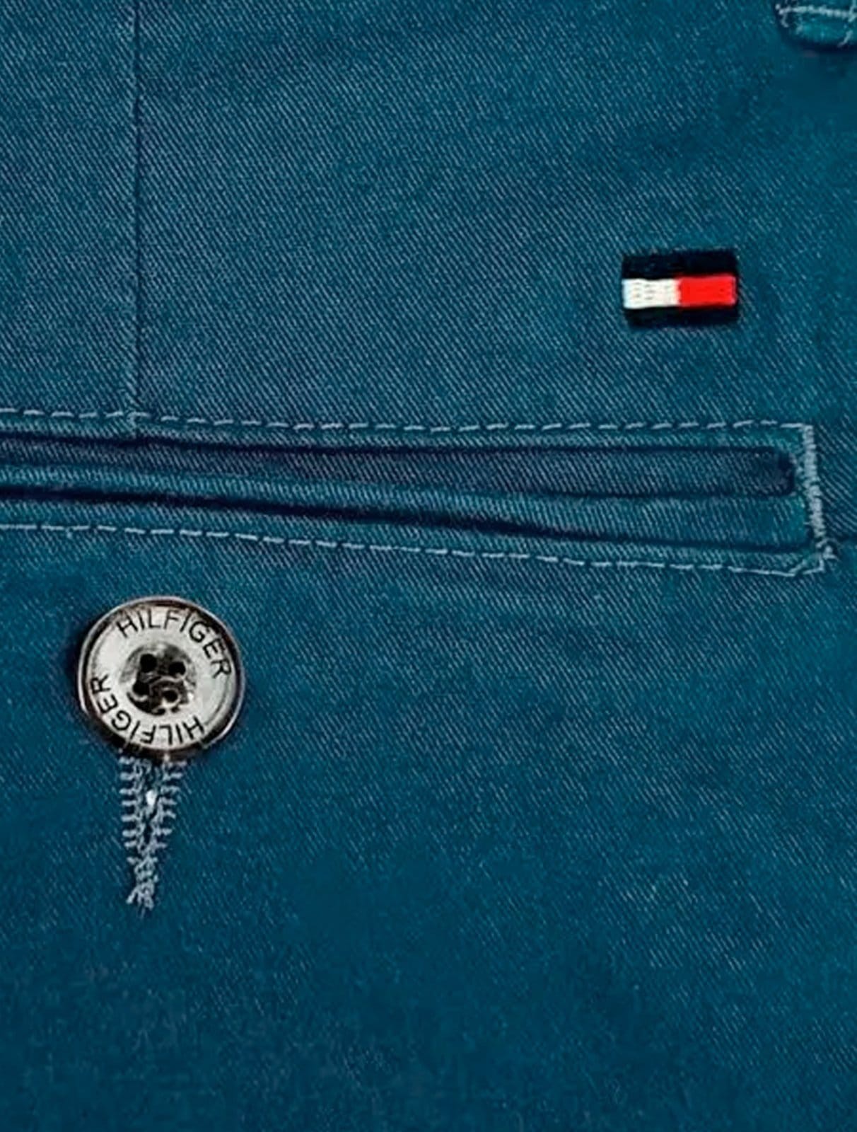 Vista 2 Calça Tommy Hilfiger Masculina de Sarja Brooklyn Cobalto Tommy Hilfiger azul