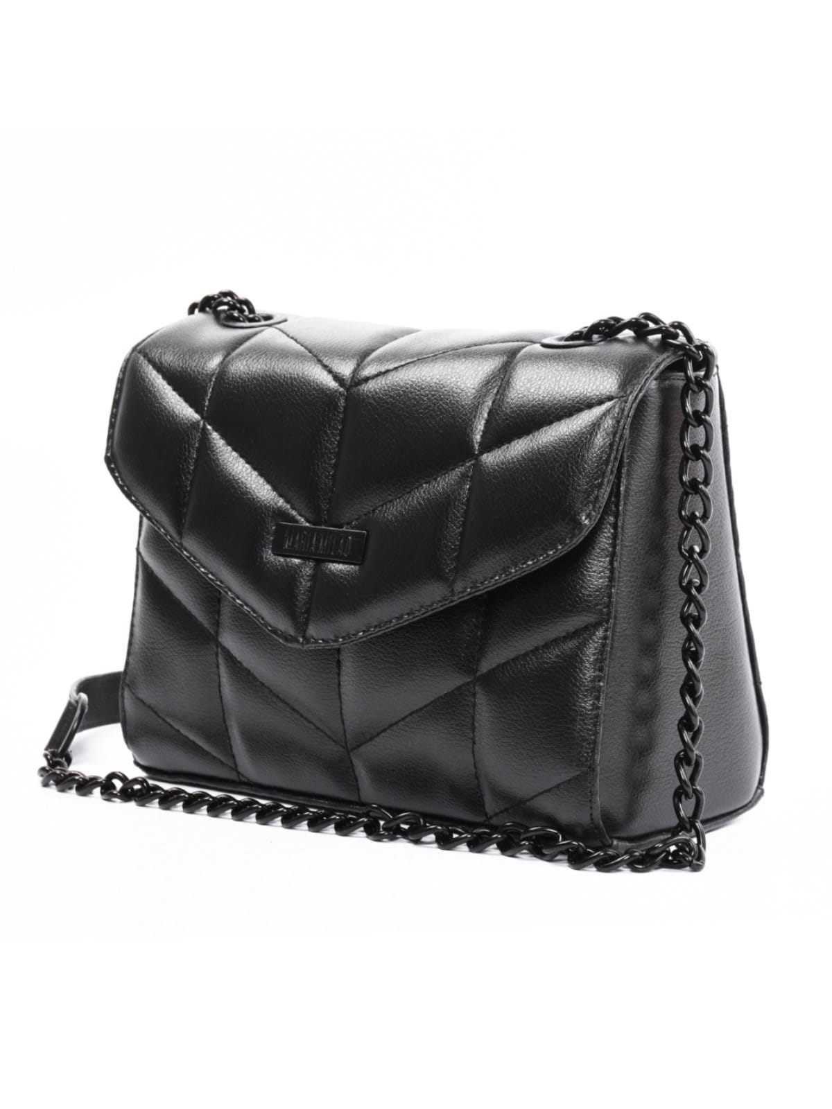 Vista 2 Bolsa Feminina Maria Milão Lateral All-Black Edição Limitada Preta Maria Milão preto black