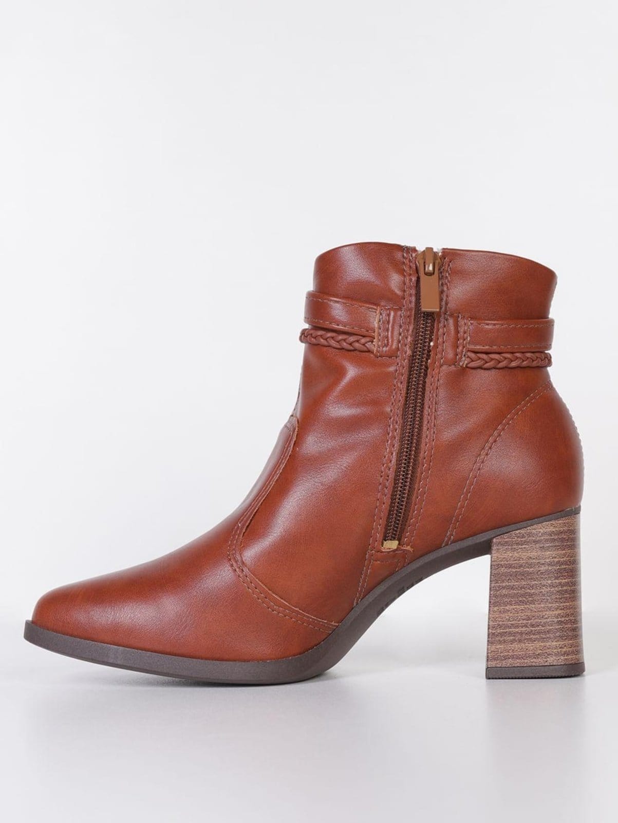 Vista 2 Bota Cano Curto Dakota Feminina Dakota caramelo