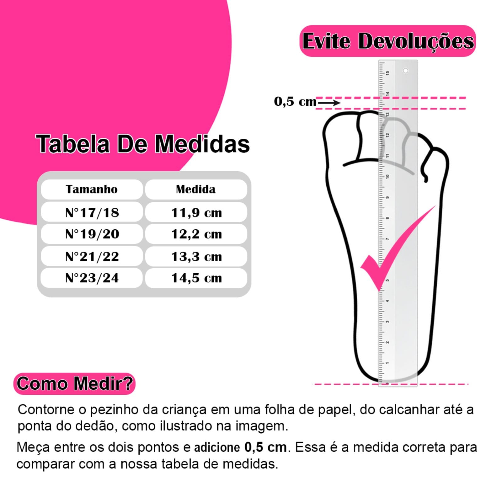 Vista 2 Infantil - Kit 3 Pares Sapatinho Menina Conforto Sereia Mzkid azul/pink/rosa pink