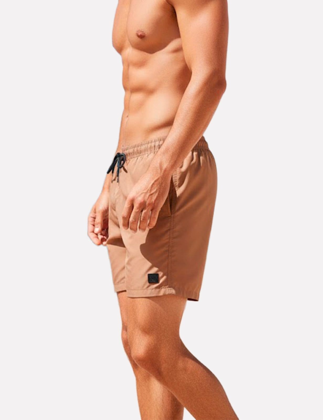 Vista 2 Short Hugo Boss Masculino Regular Dive Claro Hugo Boss marrom