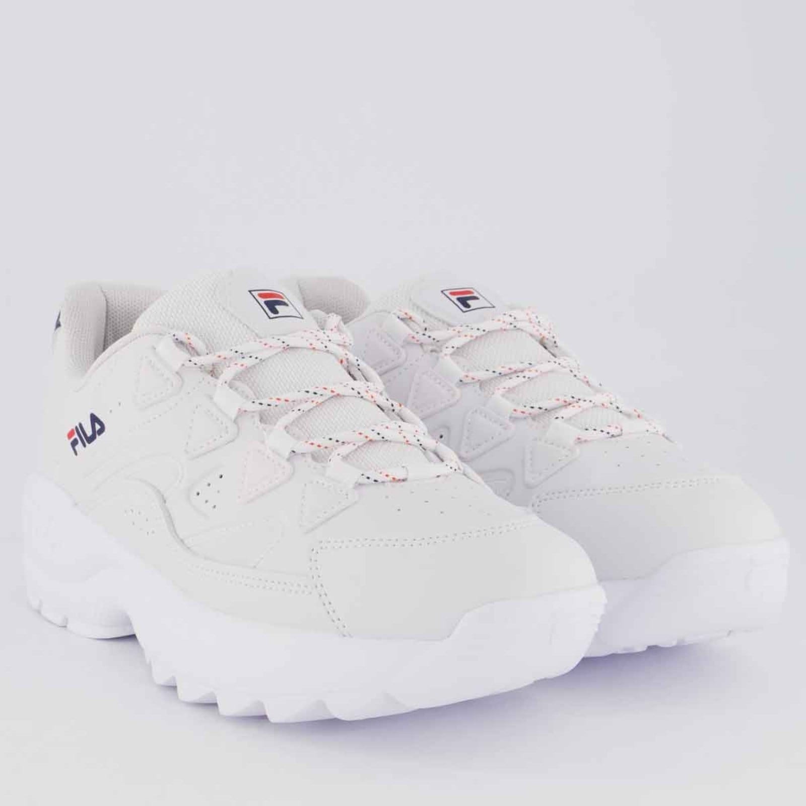 Vista 2 Tênis Fila Evolux e Marinho Fila branco