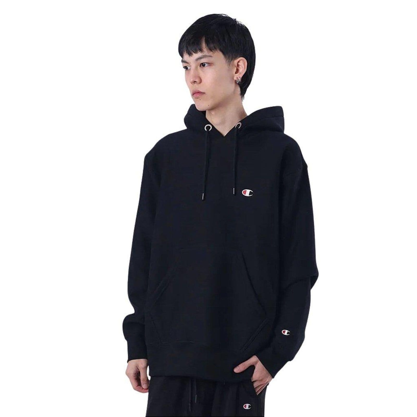 Vista 2 Moletom Canguru Champion Rw Ml Emb Logo Champion preto