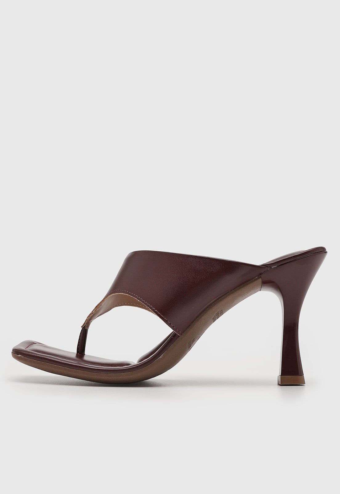 Sandália Feminina Via Uno Salto Médio Bico Quadrado