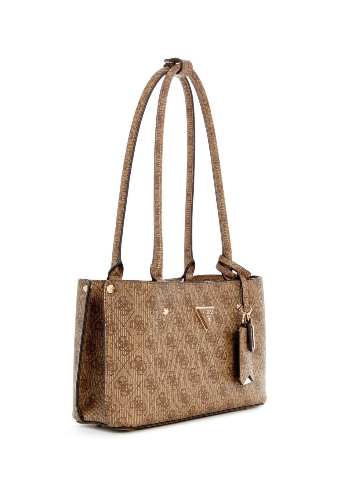 Vista 2 Bolsa Guess Meridian II Shoulder Satchel Bege Guess amarelo