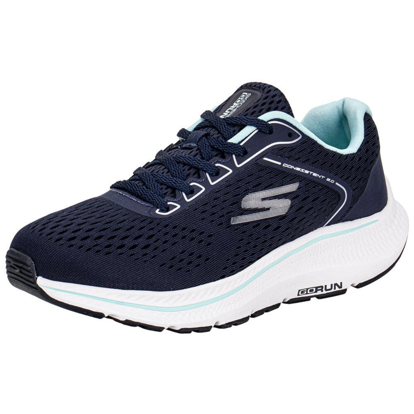Vista principal Tênis Feminino Run Consistent 2.0 Skechers 128607Br 5678607 Skechers azul marinho