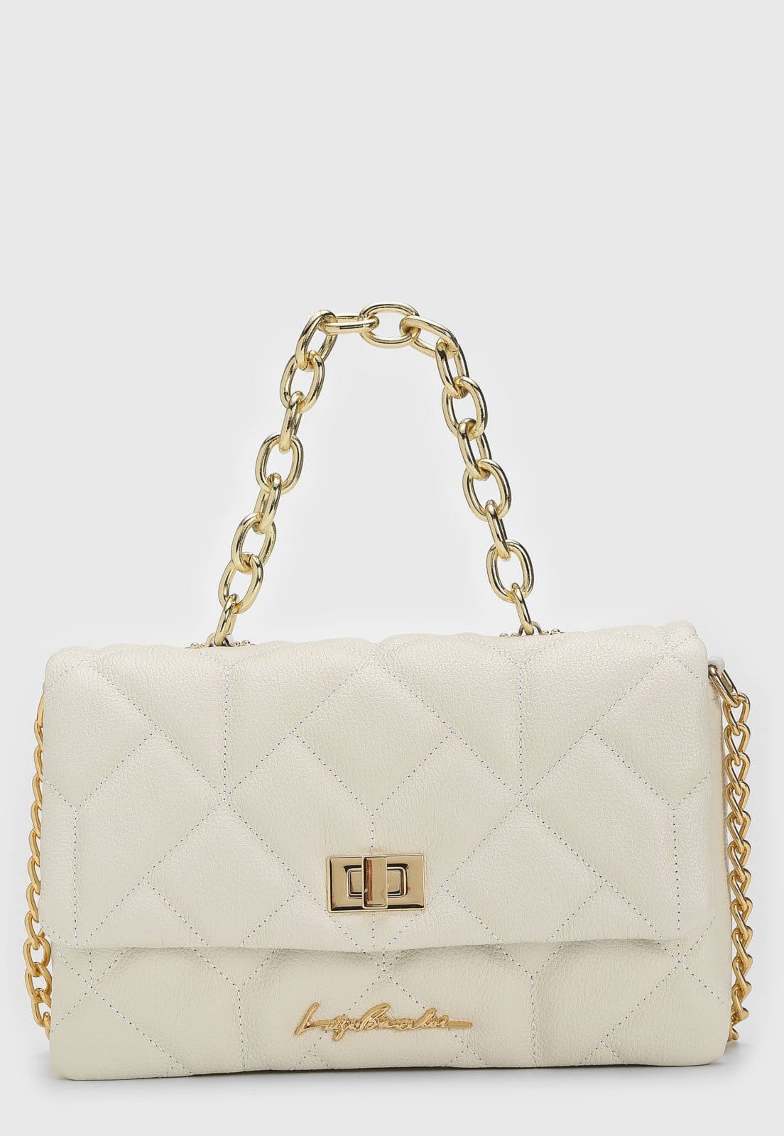 Vista 2 Bolsa Luiza Barcelos Corrente Off-White Luiza Barcelos off-white white