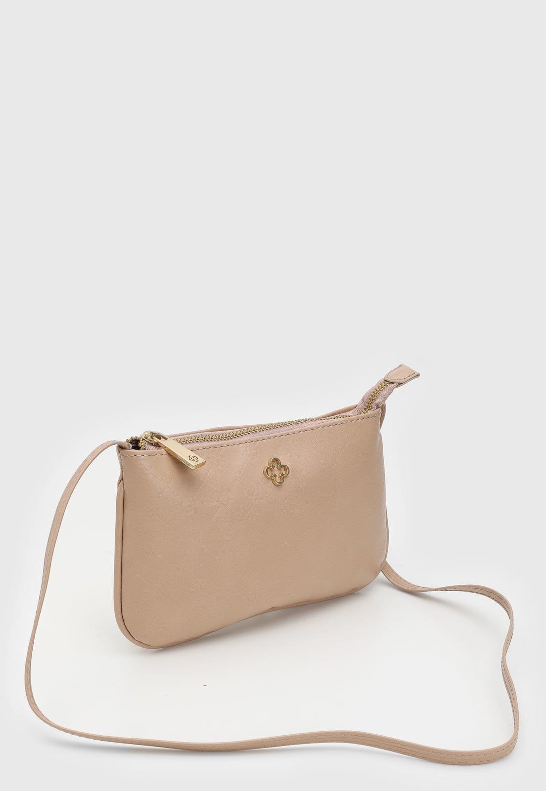 Vista 2 Bolsa Tiracolo Feminina Capodarte Logo Capodarte bege