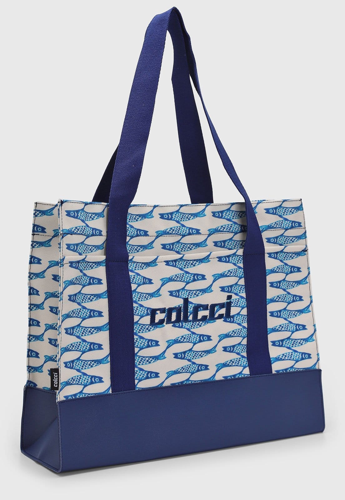 Vista 2 Bolsa Grande Colcci Estampa Peixes Colcci azul