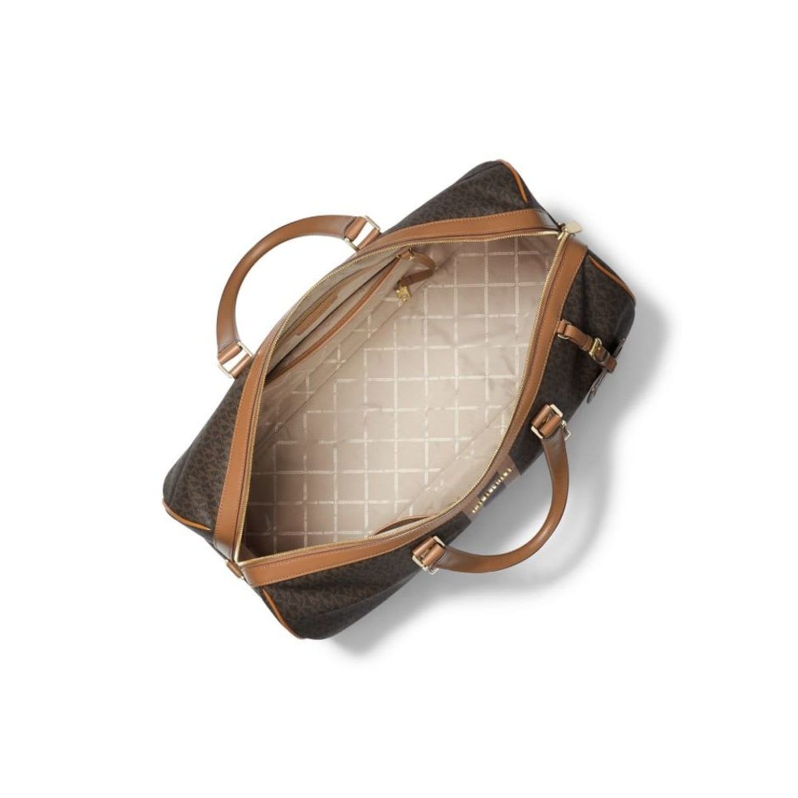 Vista 2 Bolsa De Viagem Bedford Travel Logo Grande 30F9g07u4b252 Michael Kors marrom