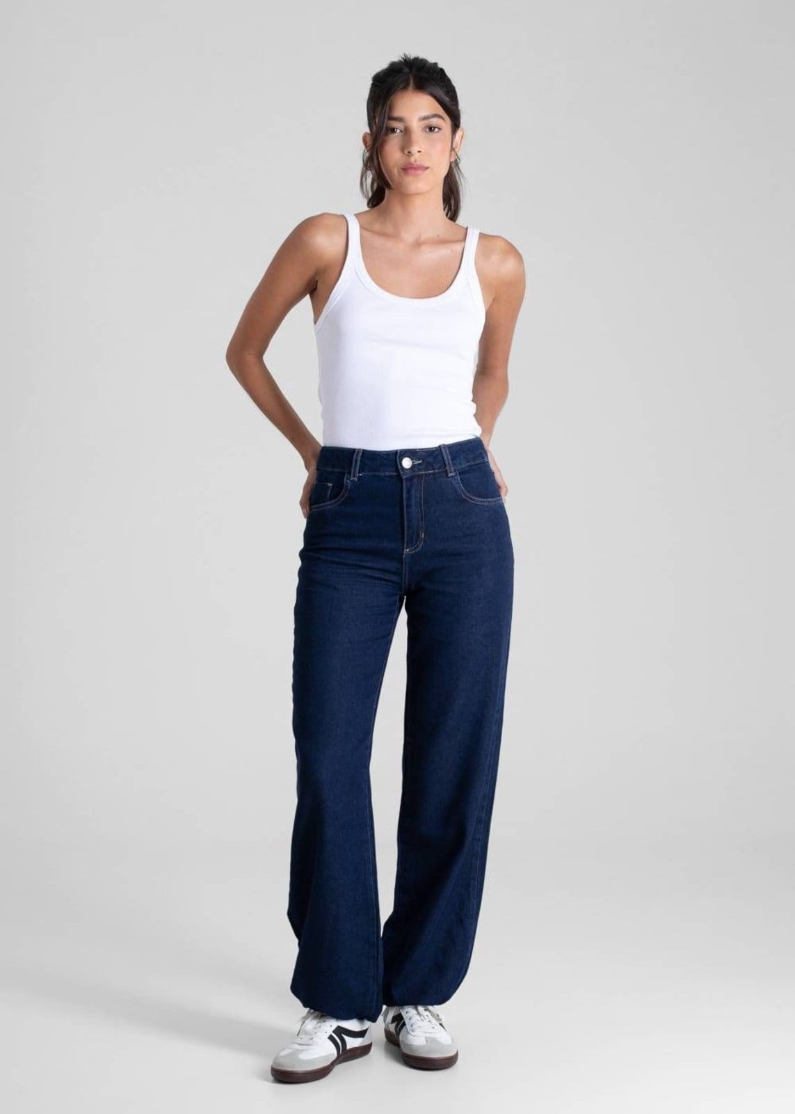 Vista 2 Calça Jeans Sawary Balonê - 281394 Sawary azul
