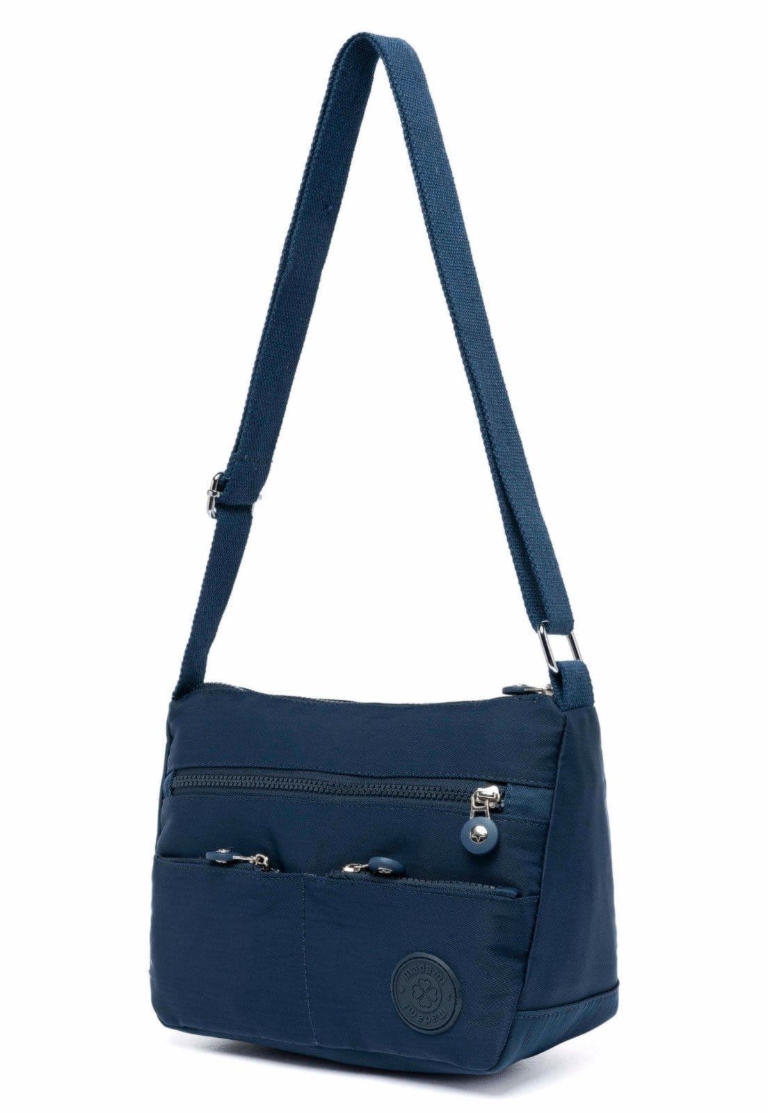 Vista 2 Bolsa Feminina Transversal Madami Resistente Alça Ajustavel Madami azul marinho