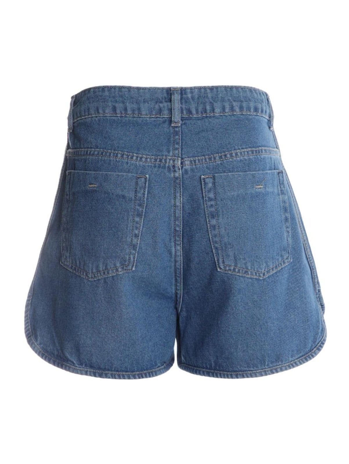 Vista 2 Short Jeans Boxeador Autentique Feminino Autentique azul