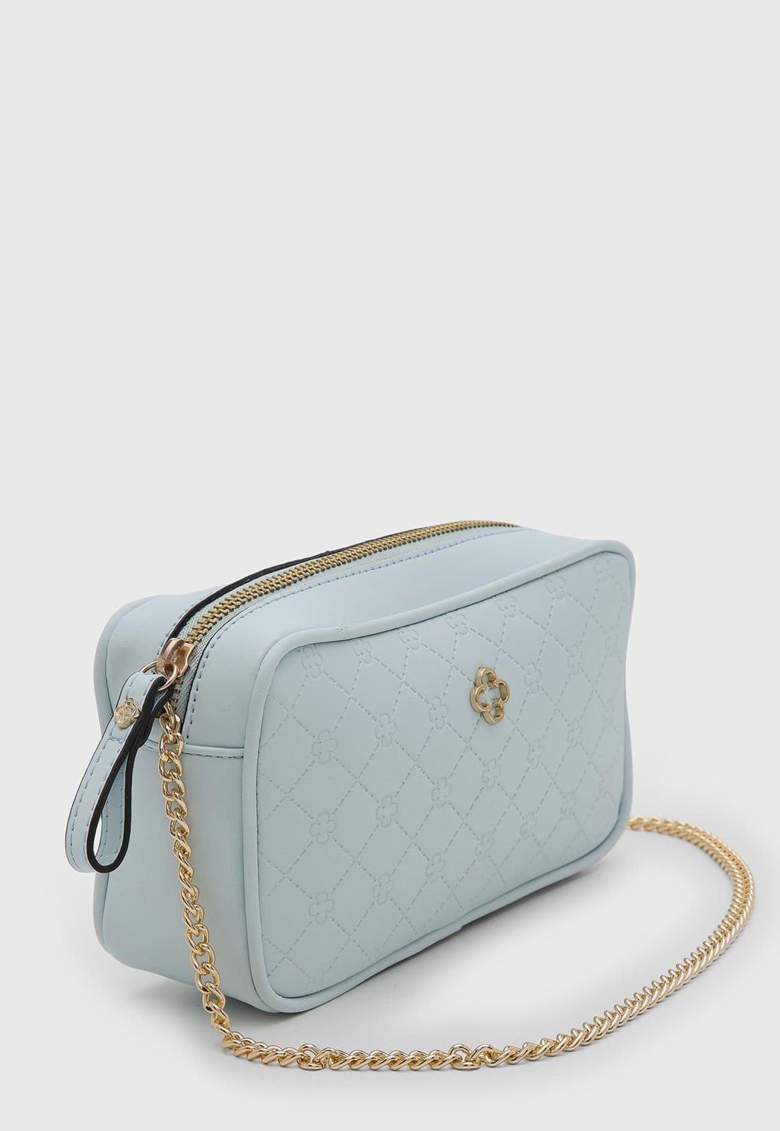 Vista 2 Bolsa Feminina Capodarte Pequena Matelassê Acqua Capodarte azul