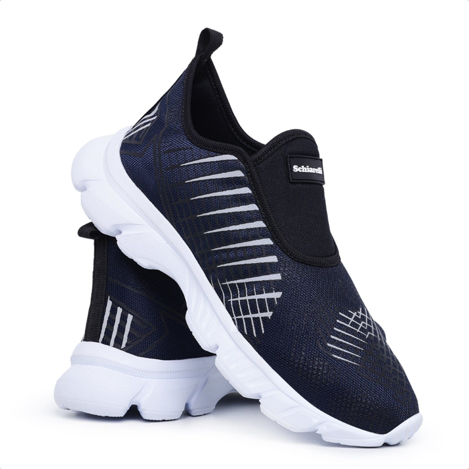 Tênis Masculino Esportivo Academia Caminhada Macio Leve Confortável Sch 545 Marinho