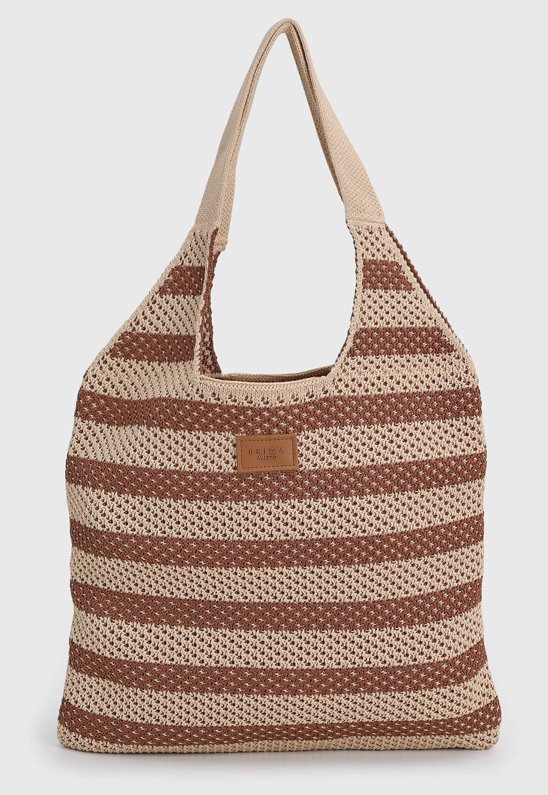 Bolsa Feminina Arezzo Brizza Crochê Listrada