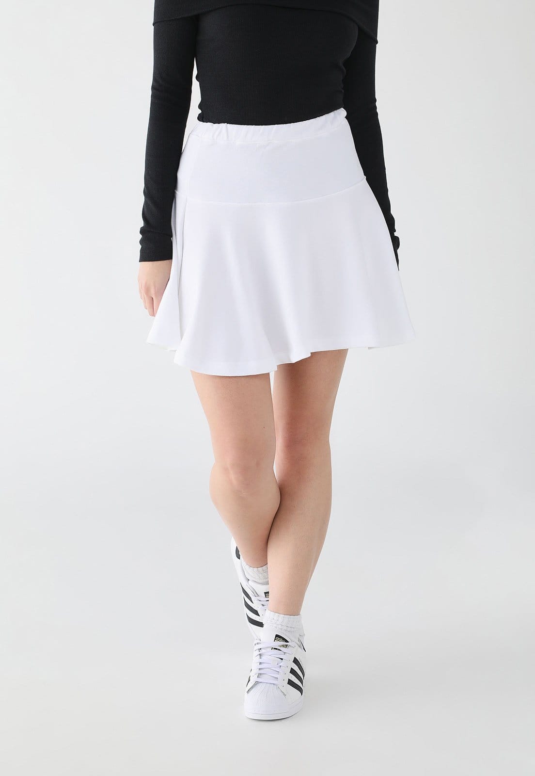 Saia Feminina Hang Loose Ruffle Branca