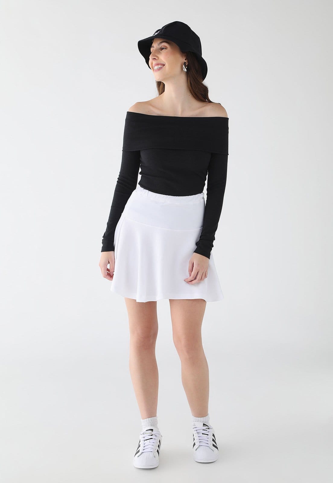 Vista 2 Saia Feminina Hang Loose Ruffle Branca Hang Loose branco