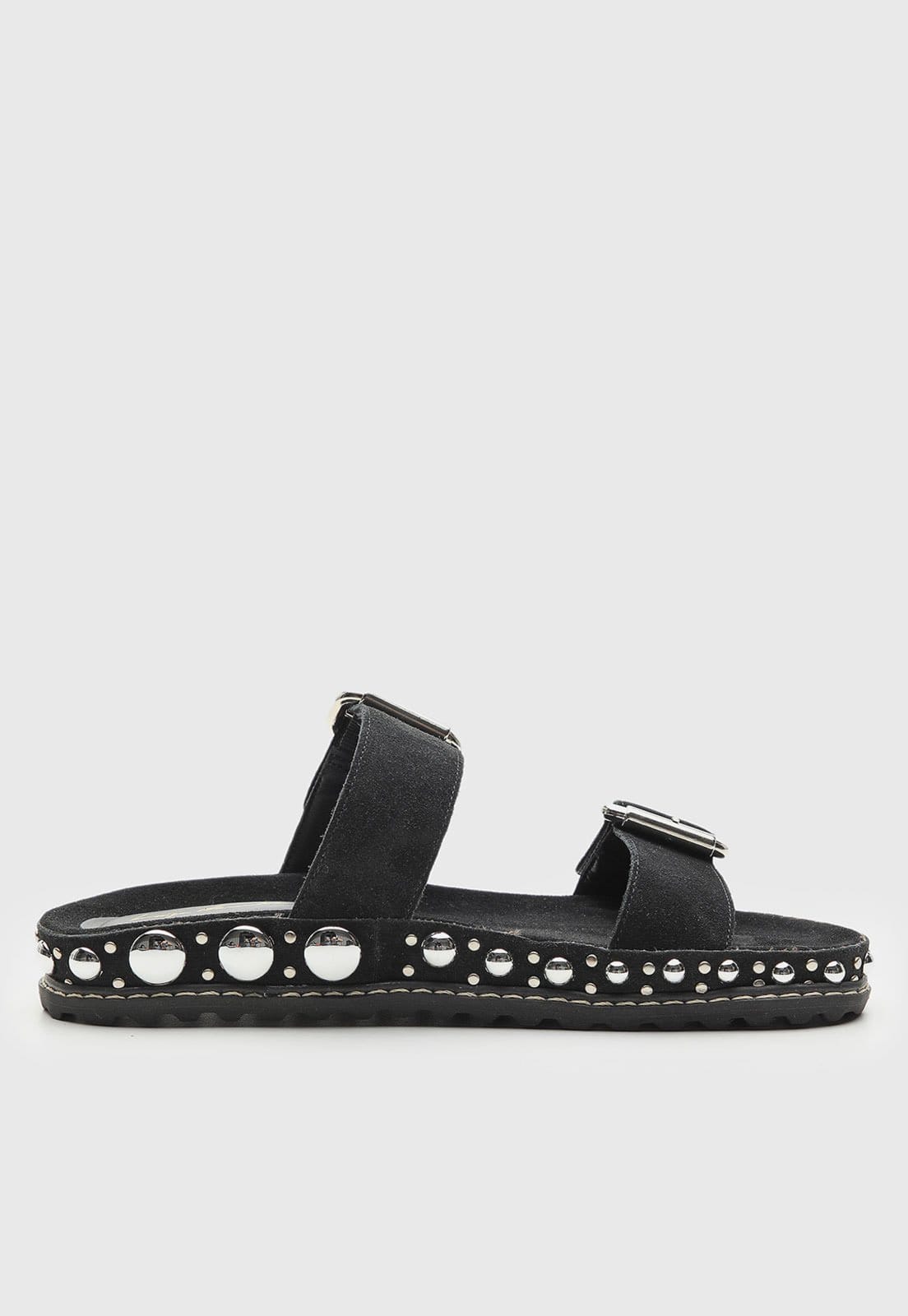 Rasteira Feminina Luiza Barcelos Tachas Preta - 2