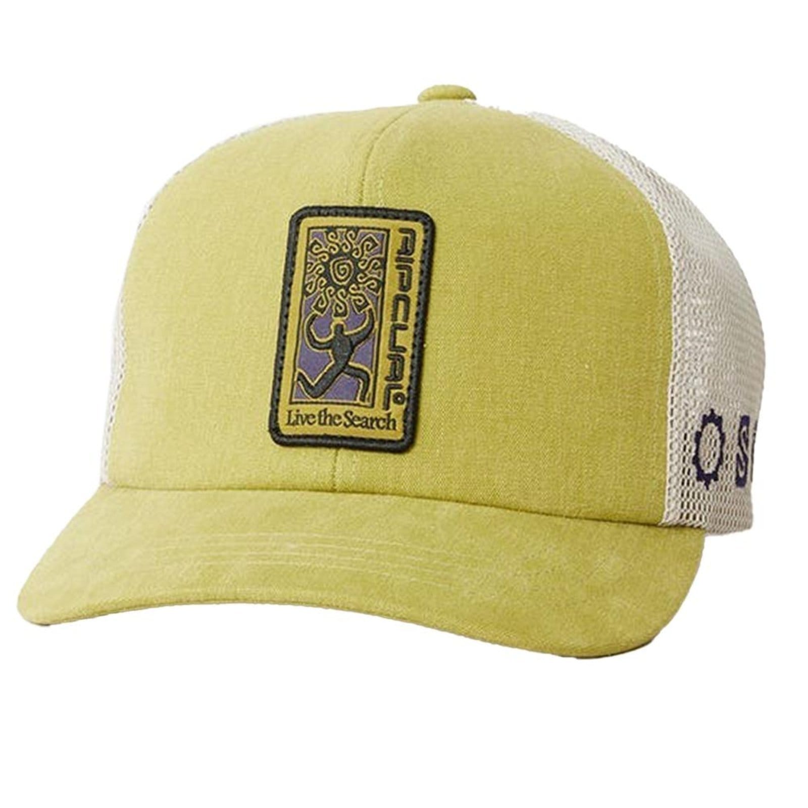 Vista principal Boné Rip Curl Aba Curva Search Dawn Trucker WT25 Kiwi Rip Curl amarelo