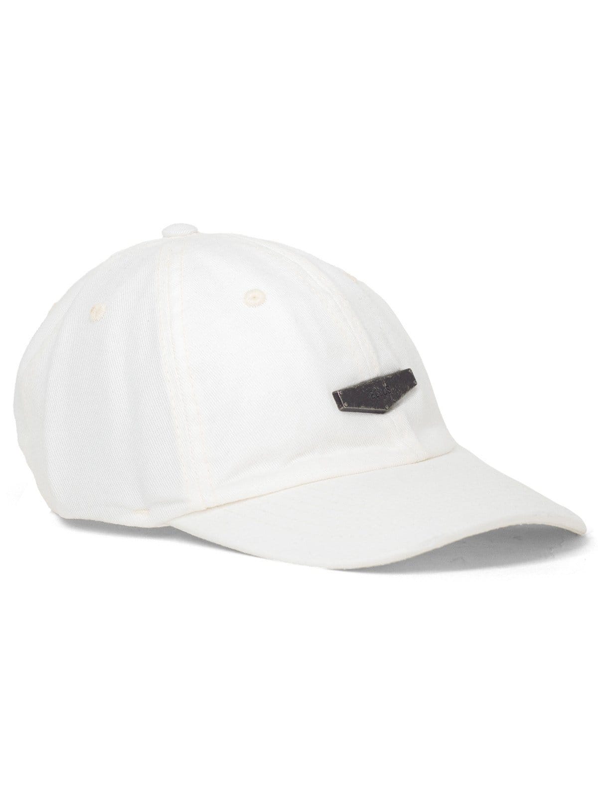 Boné Ellus Casual Metal Plate Regulável Aba Curva Strapback Branco Off White