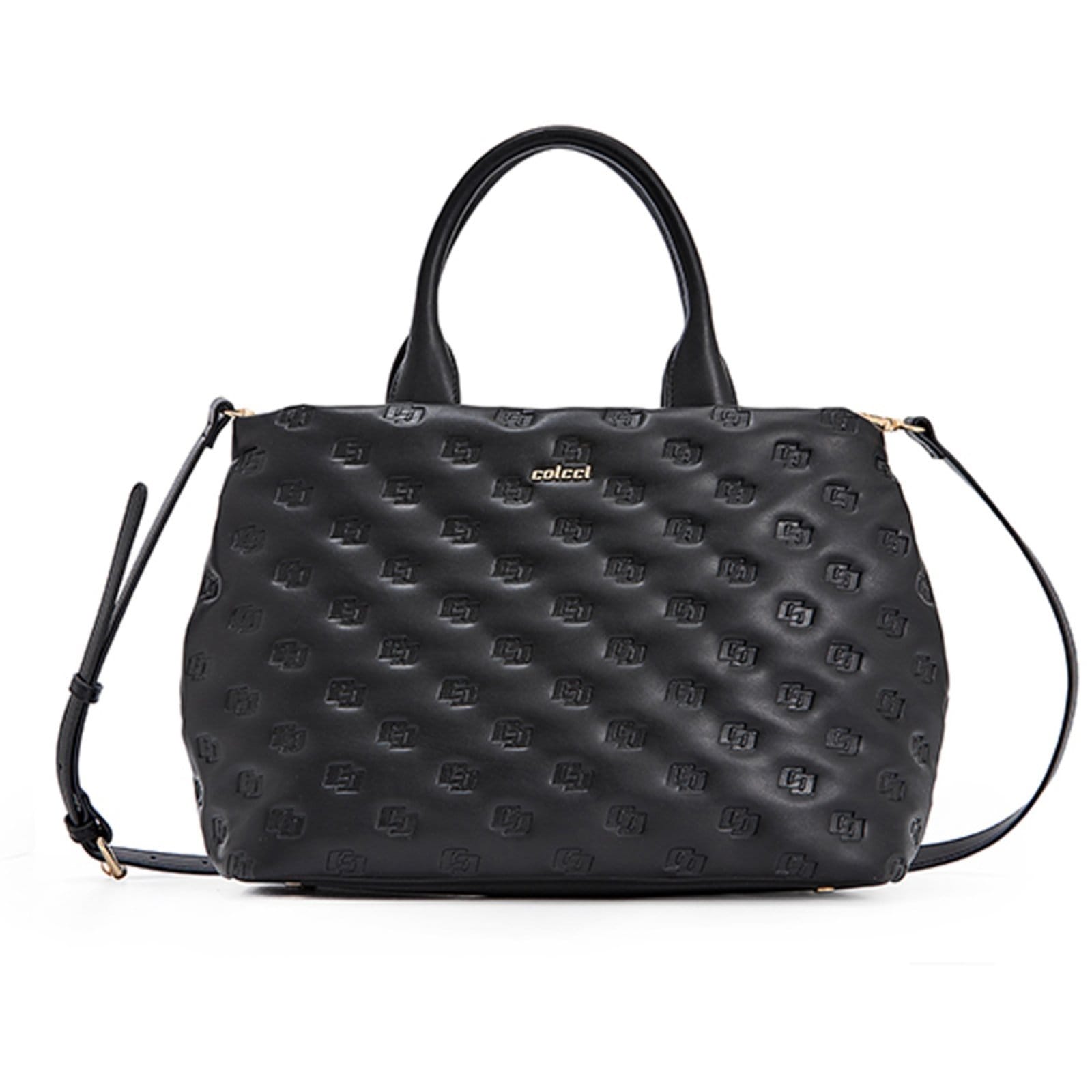 Vista principal Bolsa Shopping Colcci Texture Pr25 Feminino Colcci preto