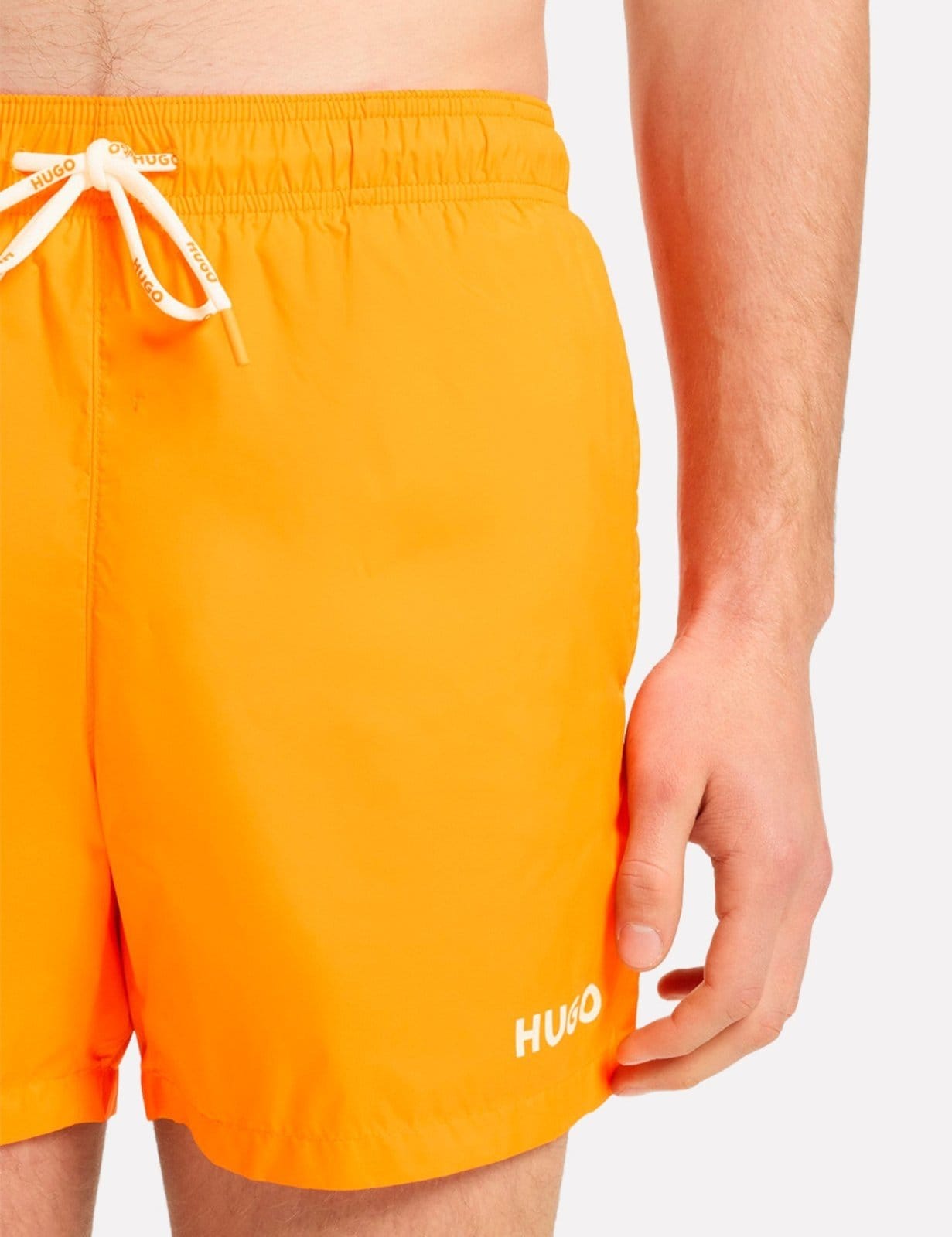Vista 2 Short Hugo Boss Masculino Regular Beachwear Haiti Hugo Boss laranja