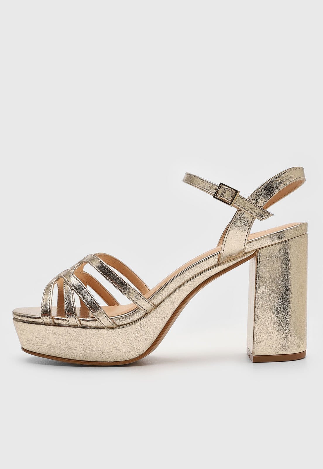 Sandália Luiza Barcelos Média Dourada