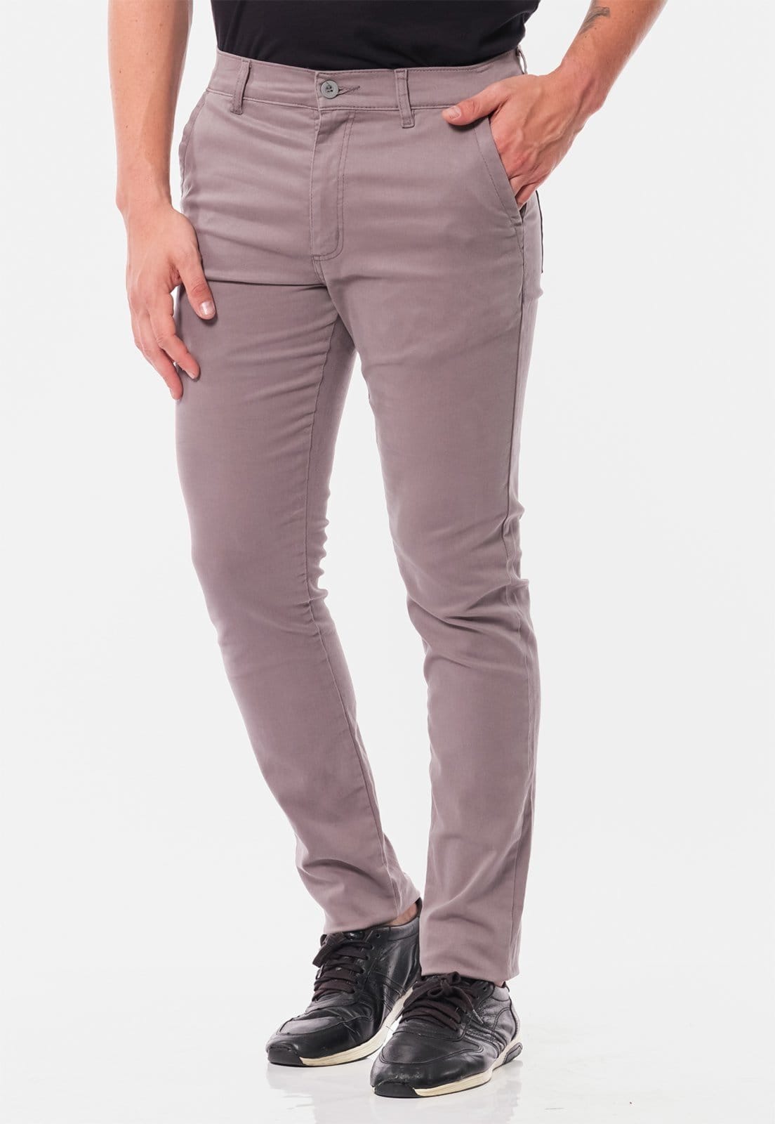 Vista principal Calça Sarja Conforto Macaw Slim Fit 7898 Macaw cinza