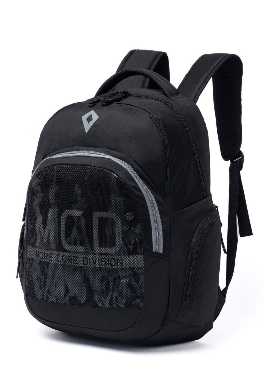 Vista 2 Mochila Juvenil Escolar MCD Resistente Original Reforçada MCD preto
