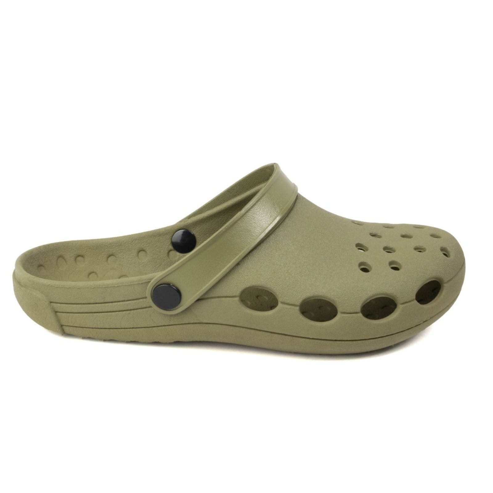Vista 2 Babuche Masculina Veritimo Chinelo Conforto Casual Calce Fácil Anatômico Leve Veritimo verde militar