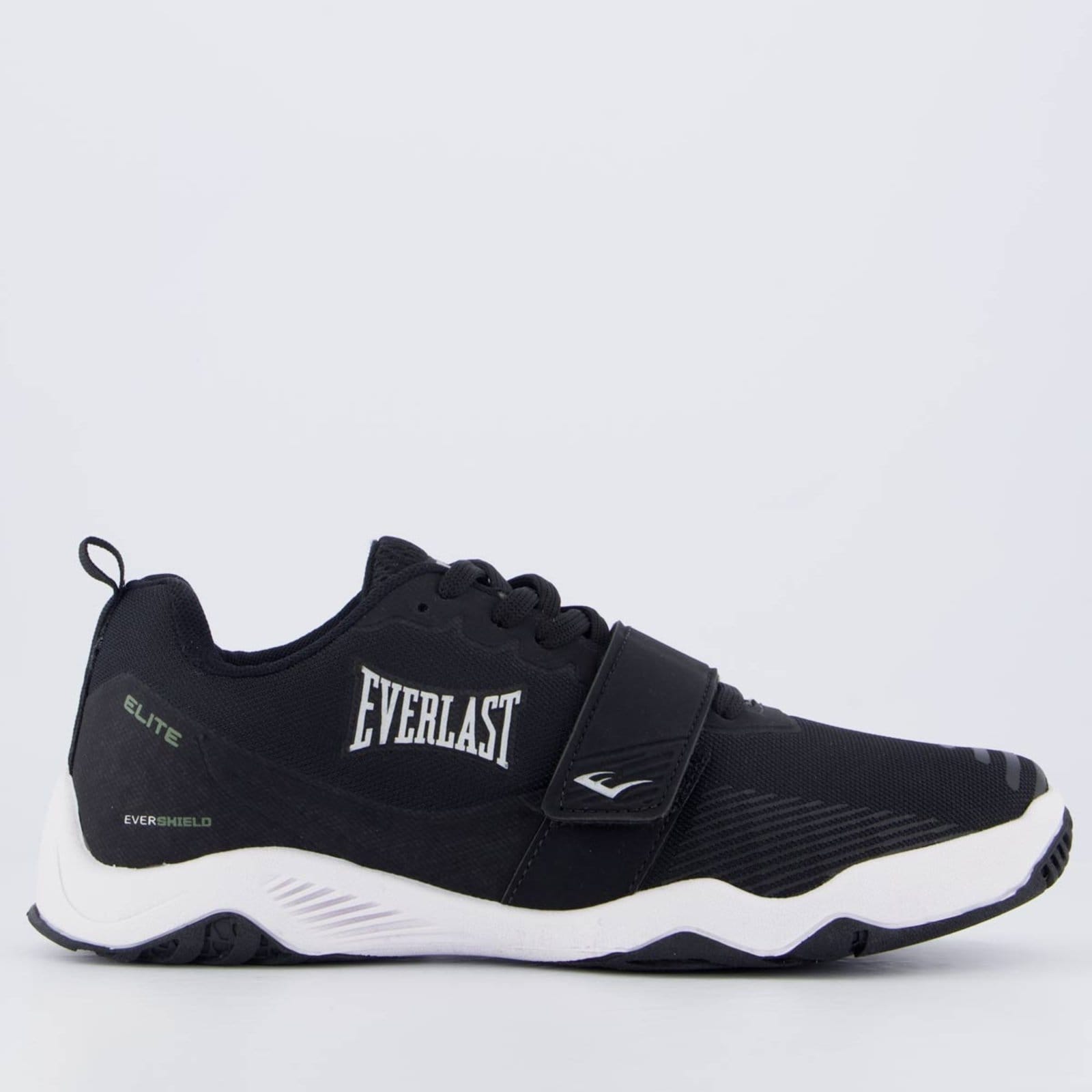 Vista principal Tênis Everlast Elite e Branco Everlast preto