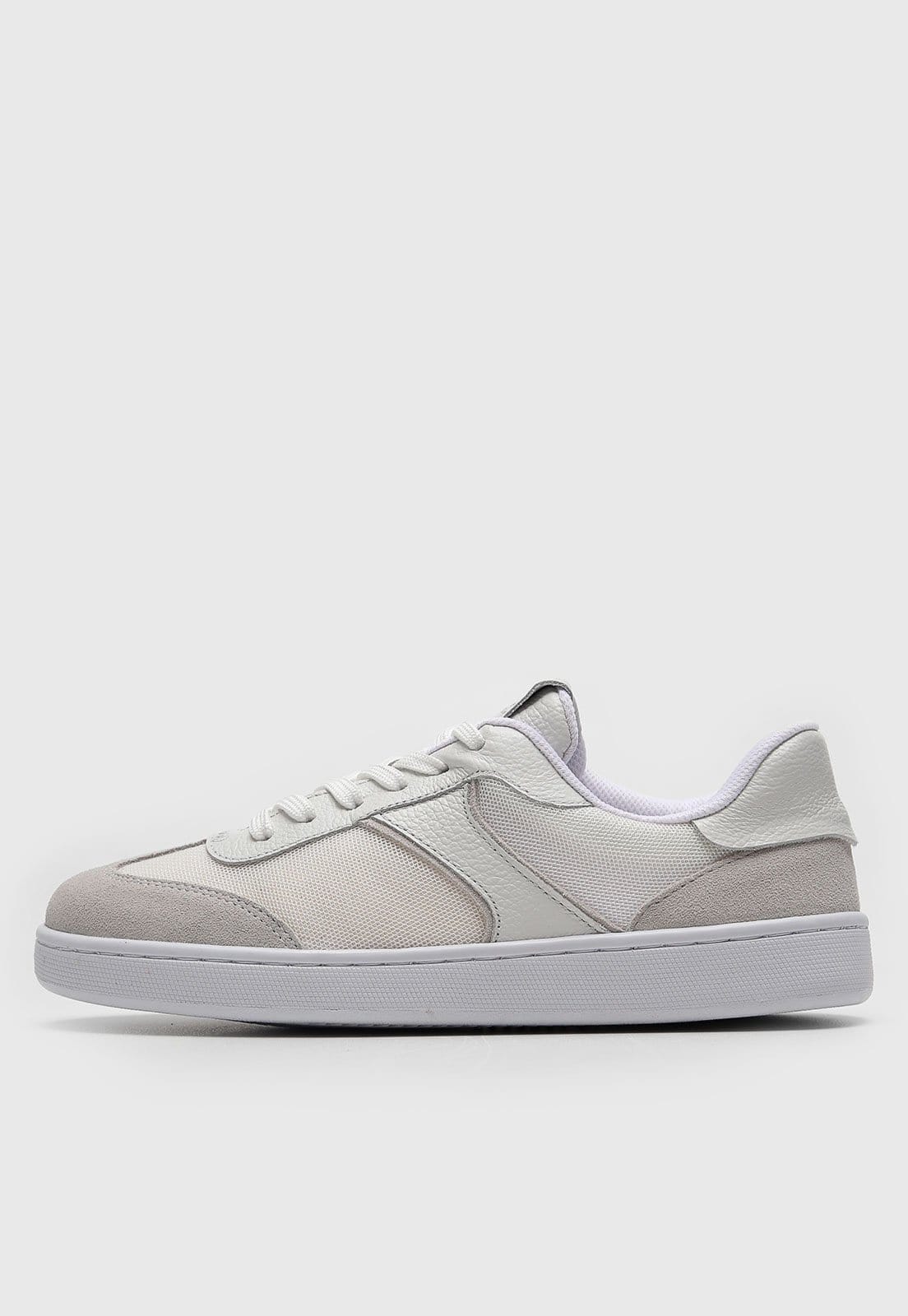 Vista principal Tênis Feminino Loucos e Santos Couro Loucos e Santos branco