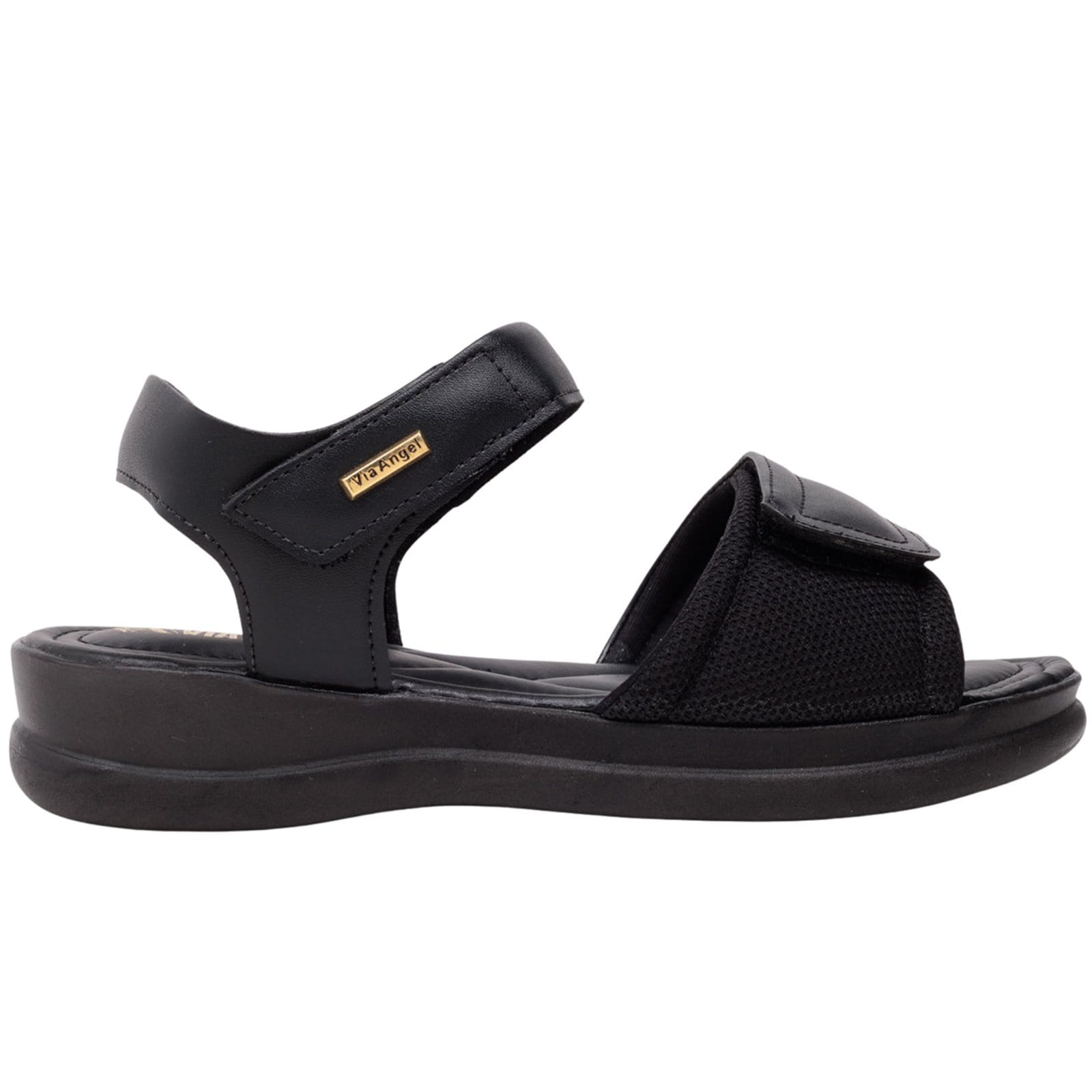 Sandália Feminina Ortopédica Papete Via Angel Estilosa Casual leve Confortável 9603