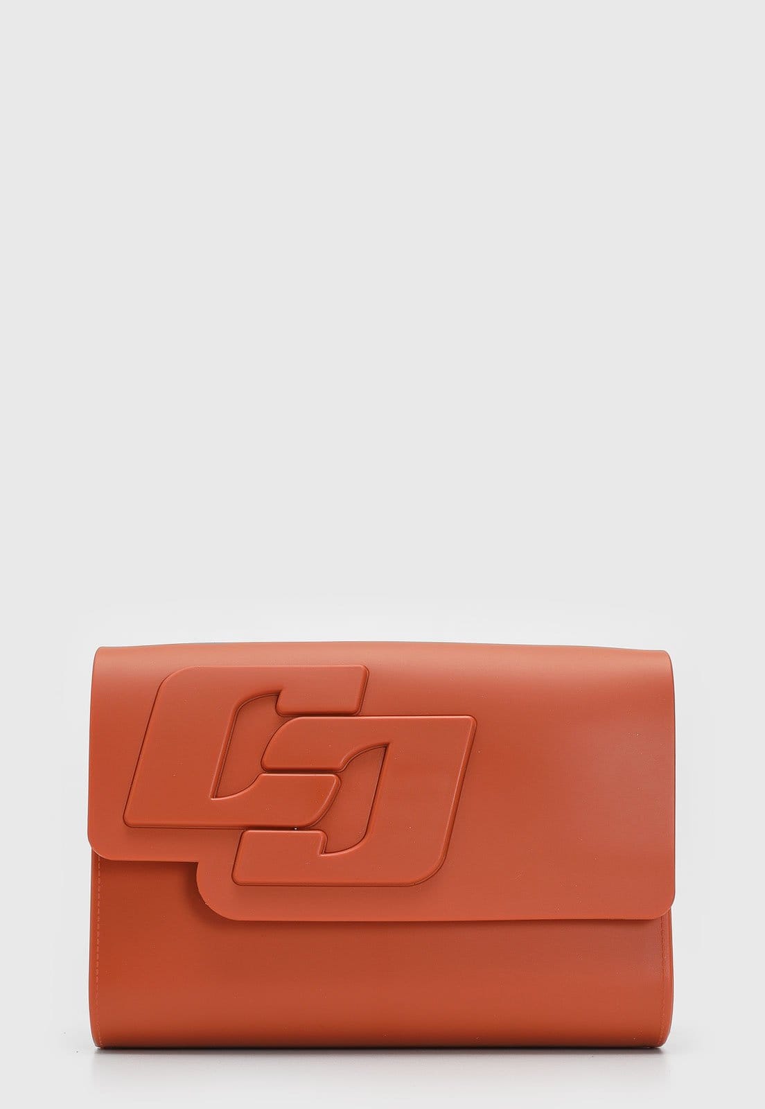 Vista principal Bolsa Transversal Feminina Colcci Logo Colcci laranja