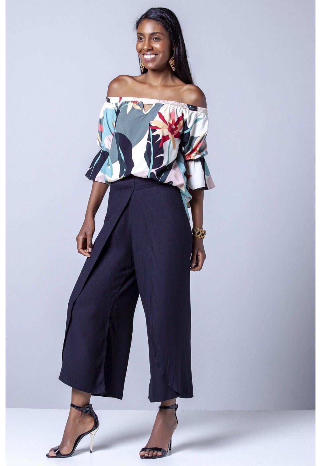 Vista 2 Calça Pantacourt Envelope Viscose Amazonia Vital Amazonia Vital preto