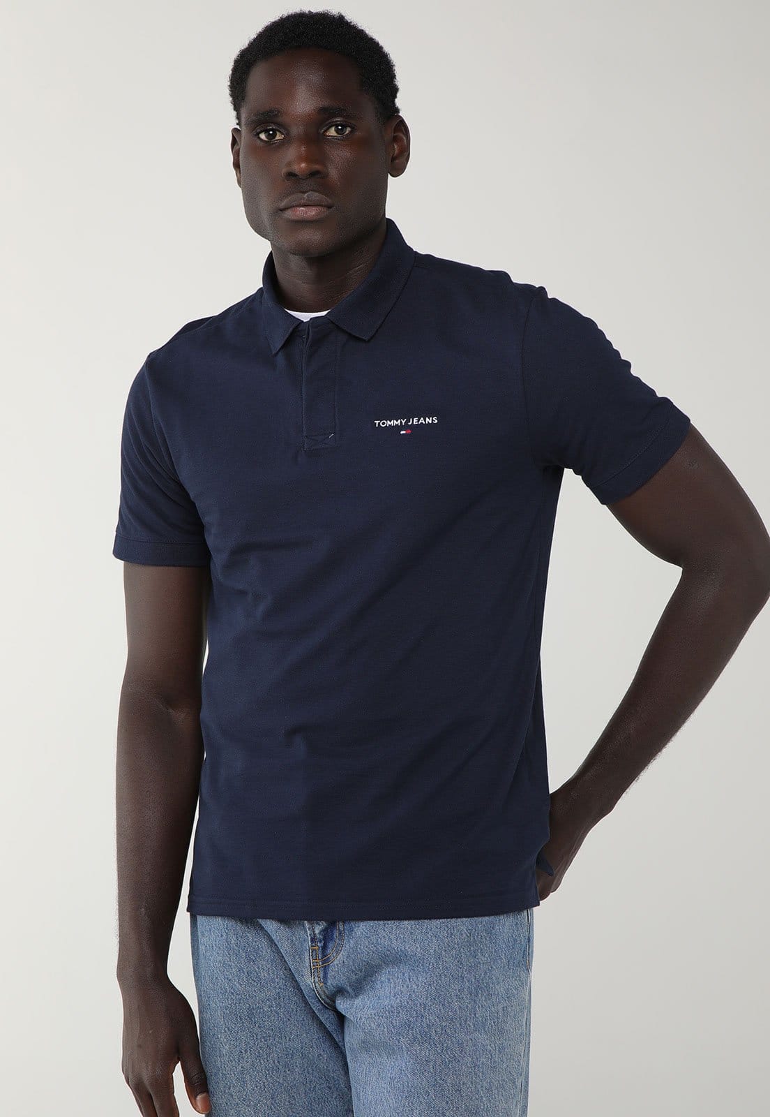 Camisa Polo Masculina Tommy Jeans TJM REG DNA Graphic Logo