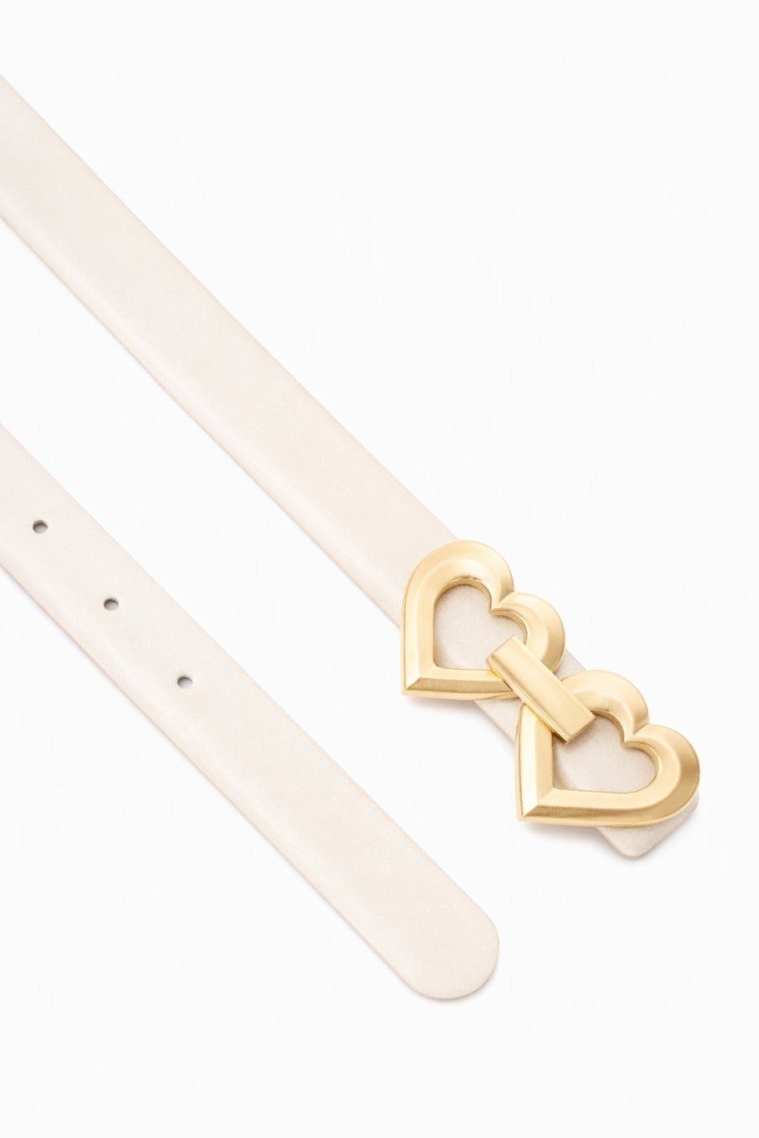 Vista 2 Cinto Double Heart D Bell Outelet Fashion Off-White D BELL OUTLET FASHION off-white white